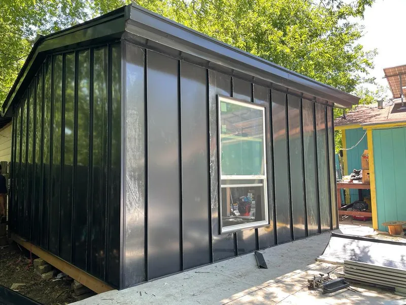 Black standing seam metal wall panels for Metal Roof Installation in State College